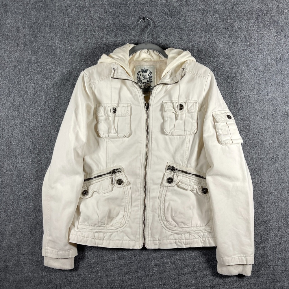 Jack BB Dakota Bella Swan Twilight Utility Jacket Off White Size Medium - Large